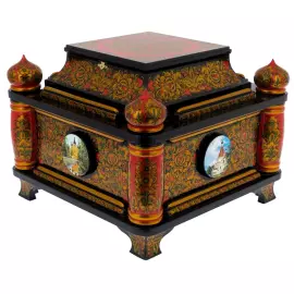 The chest "Canonization" of Khokhloma