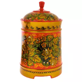 Mead drink set for 6 persons, khokhloma