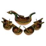 Set of "Peasant" 14 items, khokhloma