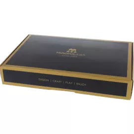 Нарды из шпона и кожи "Manopoulos" кофейно-коричневые