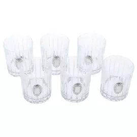 Набор стопок для водки "Фаберже" с посеребрением, на 6 персон