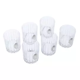 Набор стопок для водки "Фаберже" с посеребрением, на 6 персон