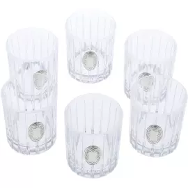 Набор стопок для водки "Фаберже" с посеребрением, на 6 персон