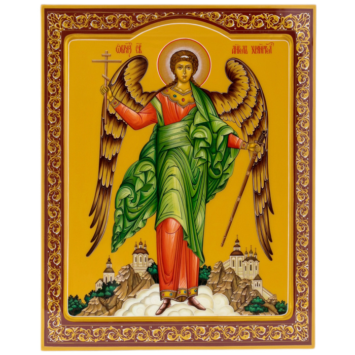 The icon of the "Guardian Angel" of Khokhloma
