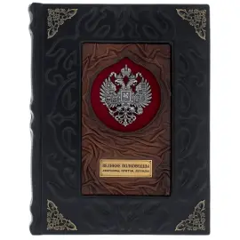 Книга в кожаном переплете "Великие полководцы. Афоризмы, притчи, легенды" Книга в кожаном переплете "Великие полководцы. Афоризмы, притчи, легенды"