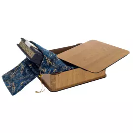 Книга в кожаном переплете "Бизнесмены, изменившие мир" Smeraldo scuro