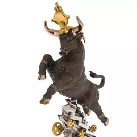 Авторская скульптура из бронзы "Золотой телец"