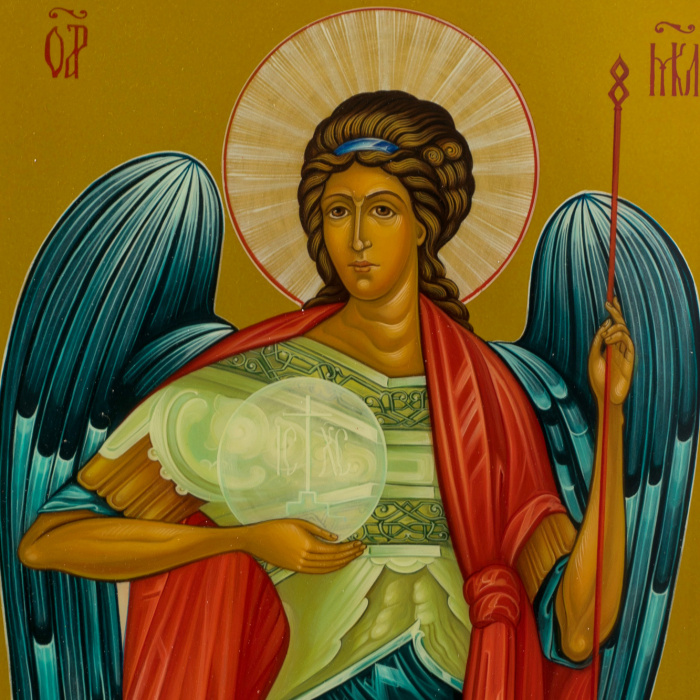 The icon of "St. Archangel Michael" Khokhloma