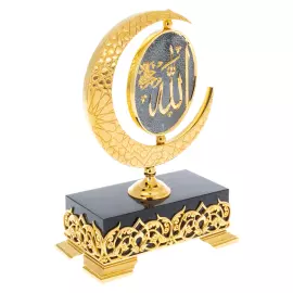 Obsidian table composition "Star of the East" with enamel