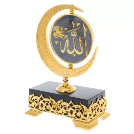 Obsidian table composition "Star of the East" with enamel