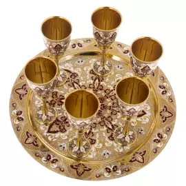 Vodka set for 6 people, Zlatoust