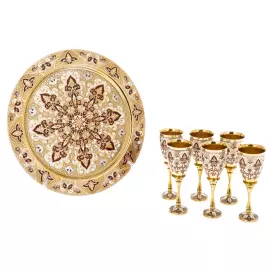 Vodka set for 6 people, Zlatoust