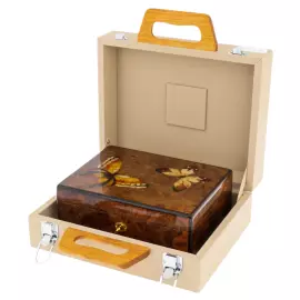 Шкатулка из корня ореха "Лето"