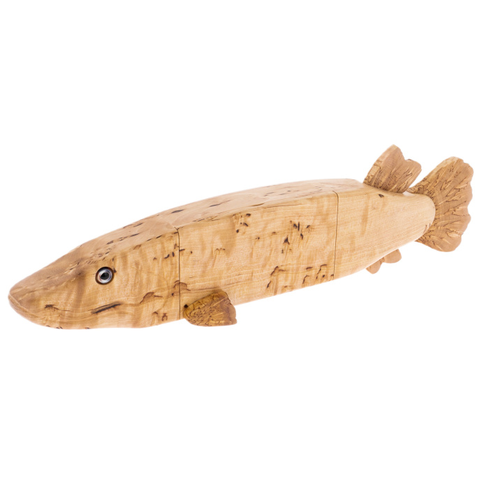 Dominoes made of Karelian birch "Pike"