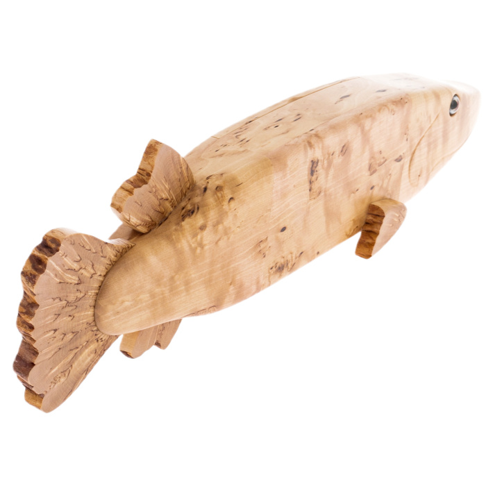Dominoes made of Karelian birch "Pike"