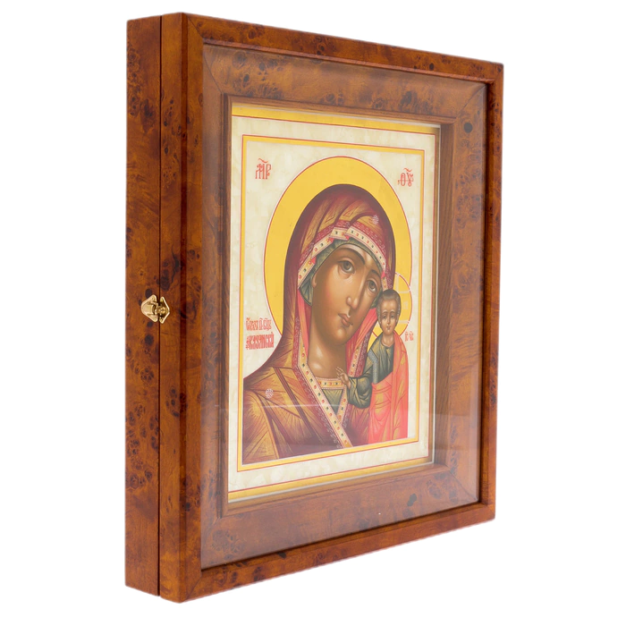 Icon on natural mother-of-pearl "Our Lady of Kazan" in Kyoto