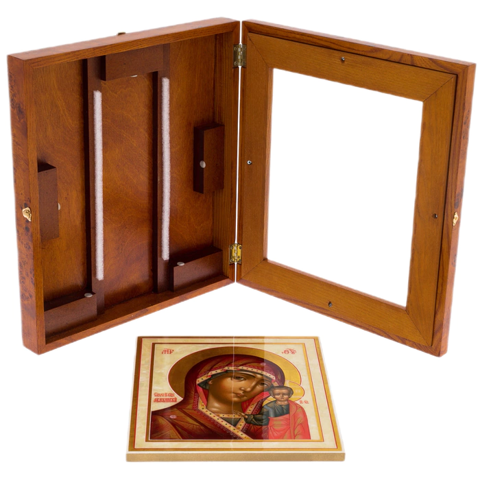 Icon on natural mother-of-pearl "Our Lady of Kazan" in Kyoto