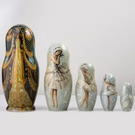 Matryoshka doll for 5 seats "Russian Ballet" (28 cm)