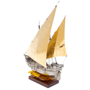 The silver ship "Sea Eagle"