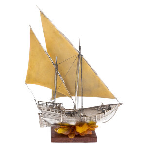The silver ship "Sea Eagle"