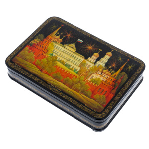 Шкатулка "Москва" Воронин, Палех