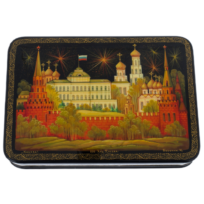 Шкатулка "Москва" Воронин, Палех