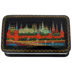 Шкатулка "Москва" Бикина, Палех