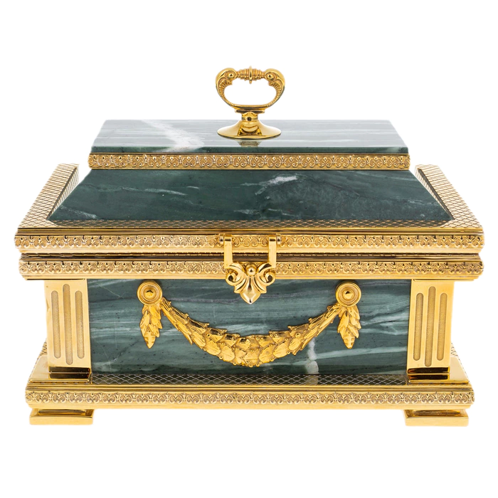 A casket made of ophicalcite