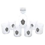 A set of whiskey glasses for 6 people
