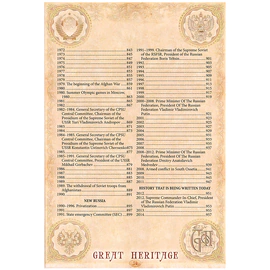 Книга в кожаном переплете "Russia. History of Motherland. 862-2020" на английском языке