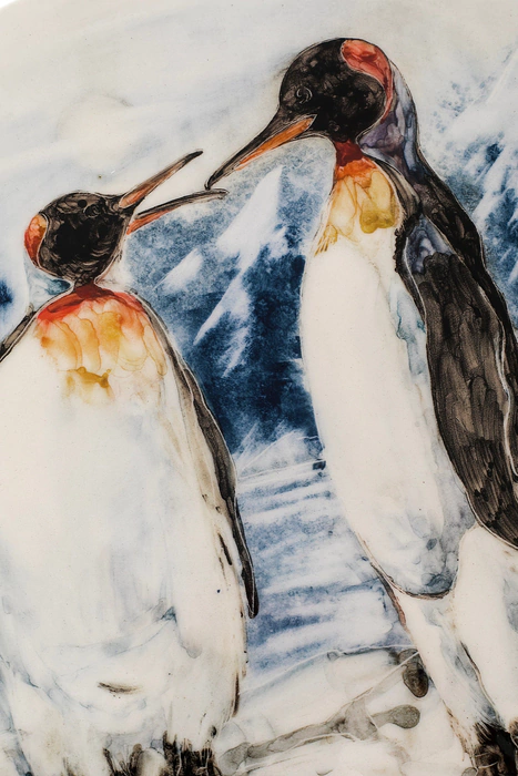 A set of gift porcelain "Polar Region. Penguins"