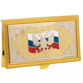 Business card holder "Coat of Arms of the Russian Federation"