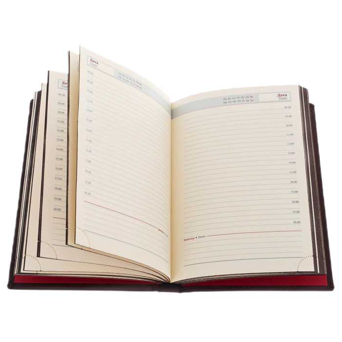 Leather-bound diary "Rus" nominal