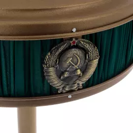 Table lamp "Narkomovskaya" on a stand made of a coil