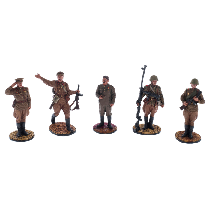 A set of collectible figures "WWII set of soldiers"