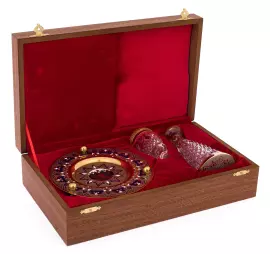 Набор для водки "Герб РФ" на 1 персону, Златоуст