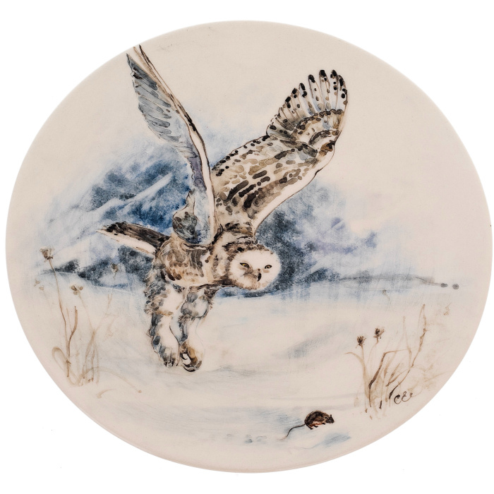 A set of gift porcelain "Polar Region. The Owl"