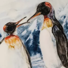 Набор подарочный фарфоровый "Пингвины"