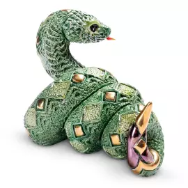 Статуэтка керамическая "Змея зеленая"