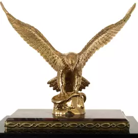 Часы каминные "Орел" (яшма, долерит)