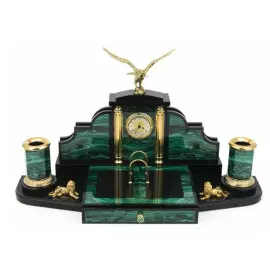 Настольный набор руководителя "Орёл" малахит