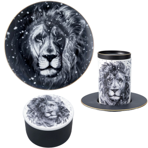 A gift set made of porcelain "Totem. The Lion"