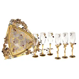 Набор для шампанского "Малина" Златоуст Набор для шампанского "Малина" Златоуст