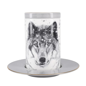 A gift set made of porcelain "Totem. The Wolf"