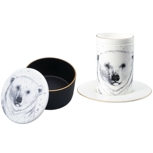 A gift set made of porcelain "Totem. The Bear"