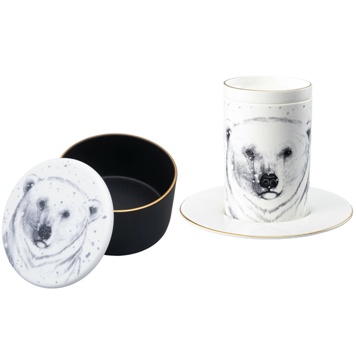 A gift set made of porcelain "Totem. The Bear"