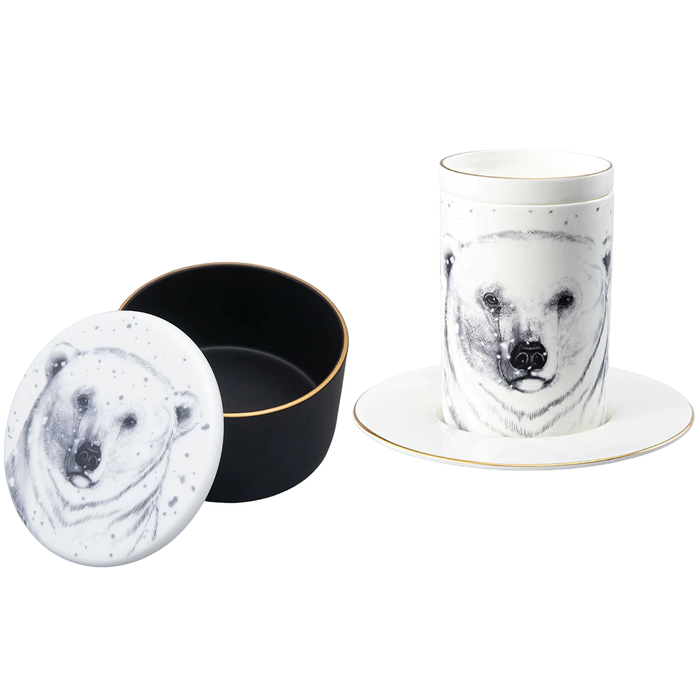 A gift set made of porcelain "Totem. The Bear"