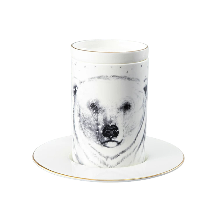 A gift set made of porcelain "Totem. The Bear"