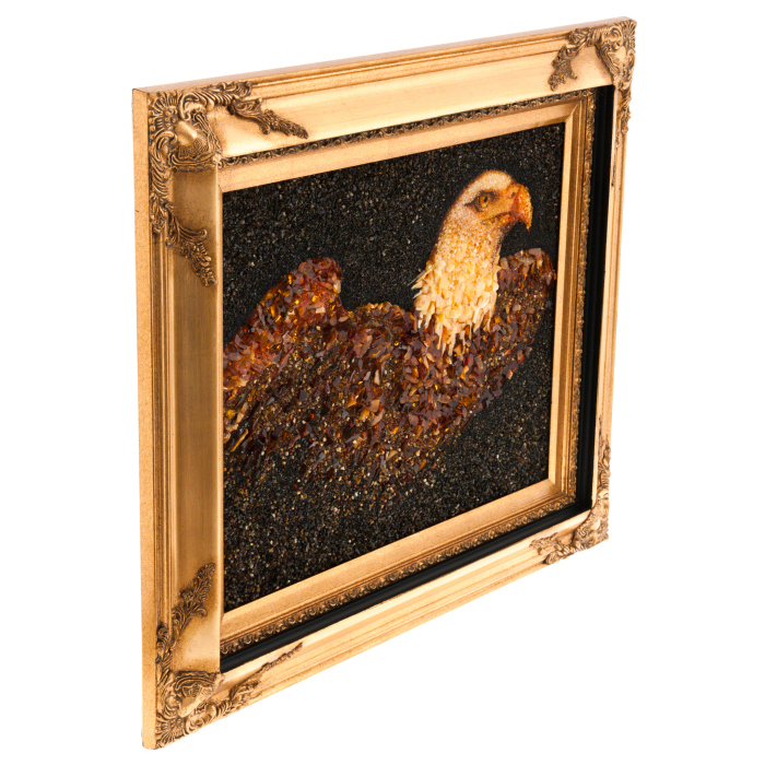 Amber painting "Freedom" (eagle)