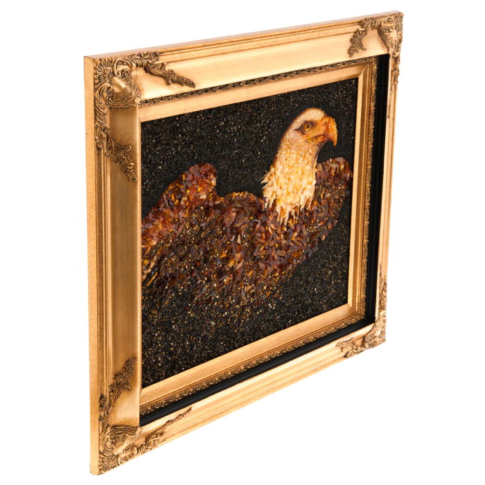 Amber painting "Freedom" (eagle)